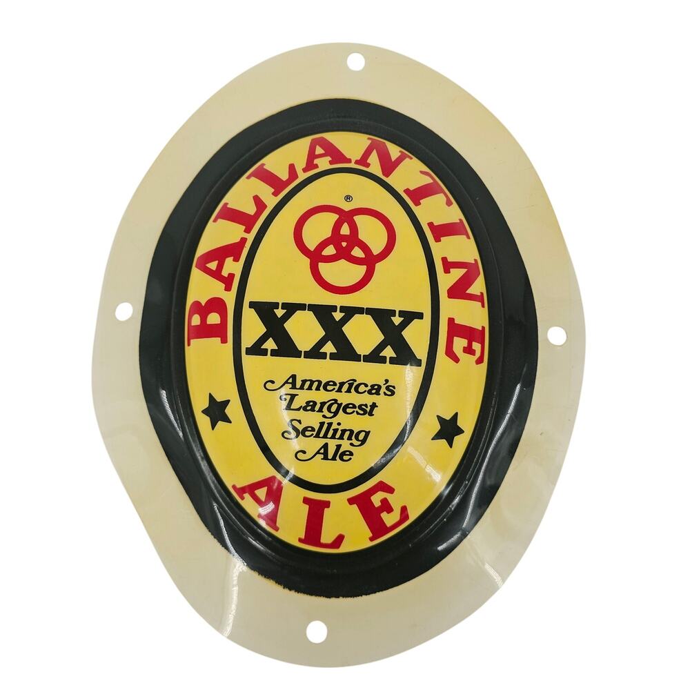 Vintage Beer Advertising Ballantine Ale Bar Sign Insert only Circa 1960
